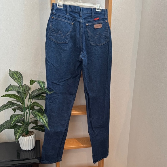 Wrangler Denim - Wrangler 12MWZG Indigo Blue Denim Jeans 13/14 x 34 USA 100% Cotton